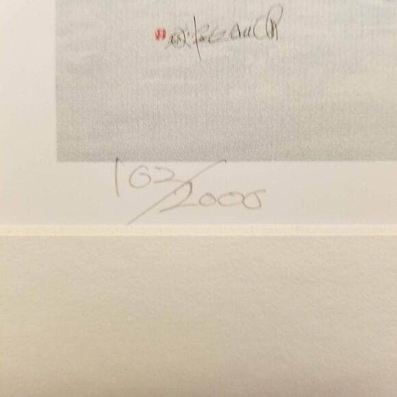 Chan Kau On's Hong Kong Harbour View of Hong Kong Signed Print Sail Boats Art - Picture 2 of 9